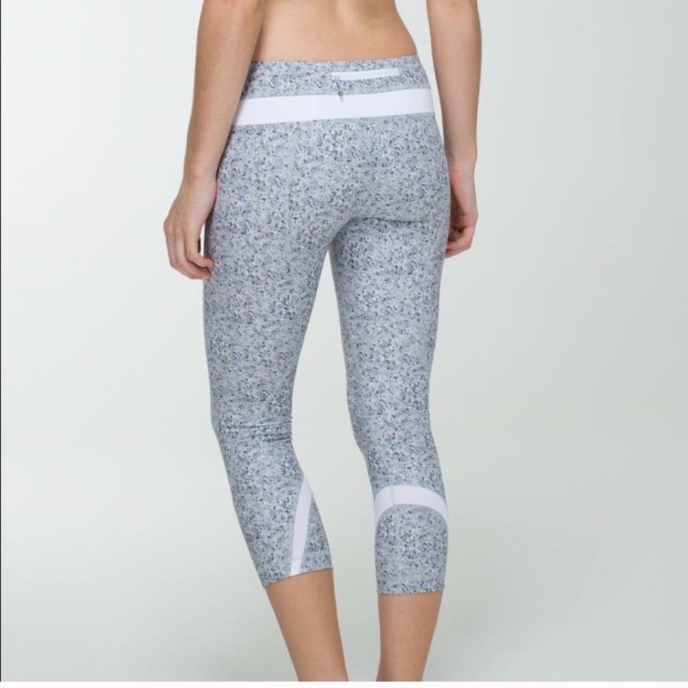 Lululemon inspire 2 crop pants petite fleur